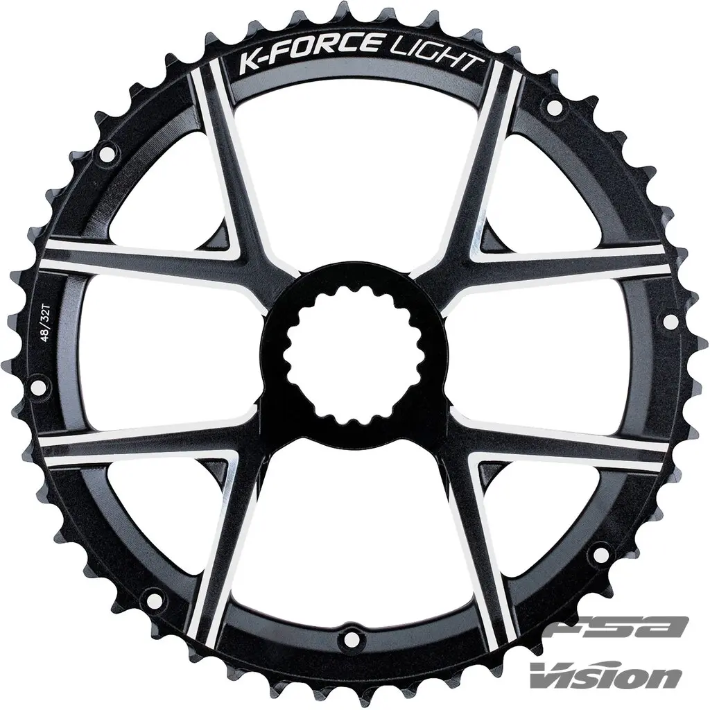 FSA CHAINRING ROAD K-FORCE LIGHT MODULAR DIRECT-MOUNT 46T (30T) (WA376) BLACK