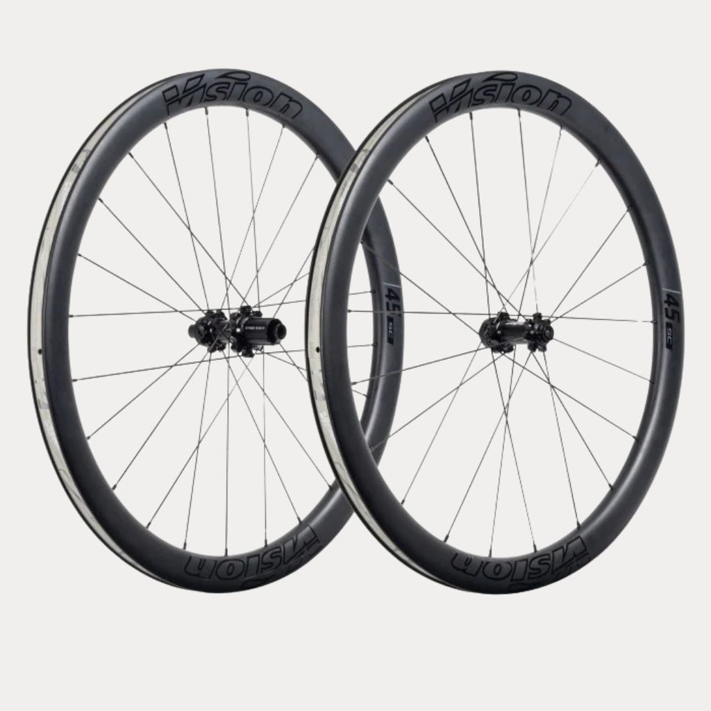 VISION PAIRE DE ROUES CARBON SC 45 DISC CL SHIMANO 11 (PNEU TUBELESS READY) B4