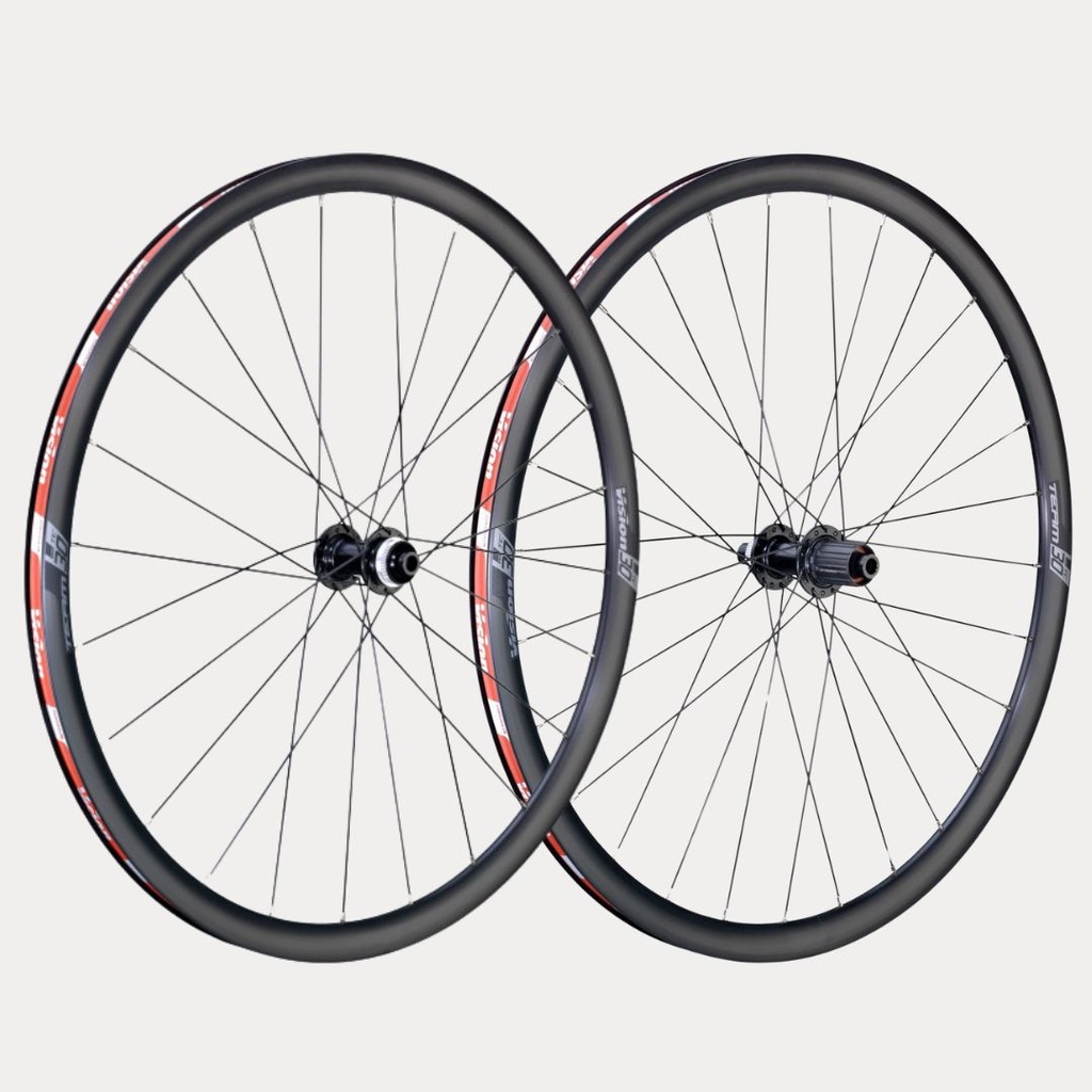 PAIRE DE ROUES VISION TEAM 30 TC DISC CL SHIMANO 11 (PNEU TUBELESS READY) B2