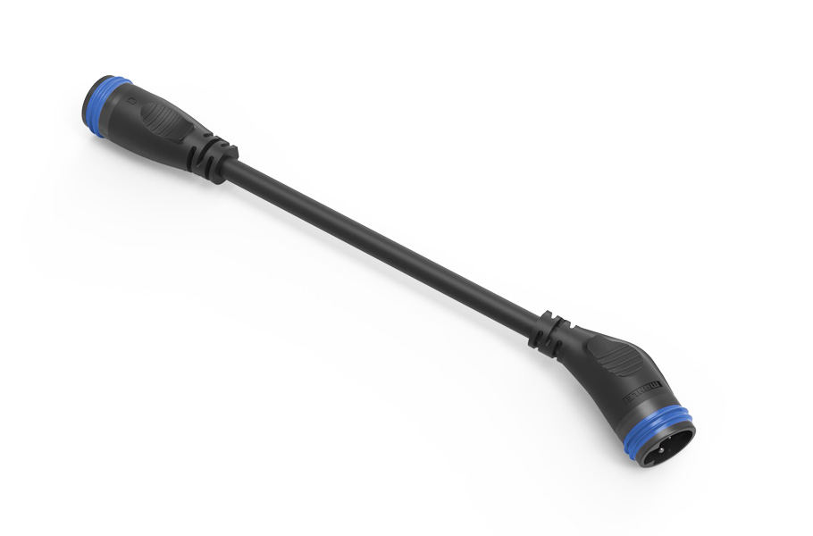 SYSTÈME MAHLE X20/X30 - CONNECTEUR AD RA2 30° CÂBLE POUR RALLONGE DE BATTERIE EXTERNE E185 (100MM)