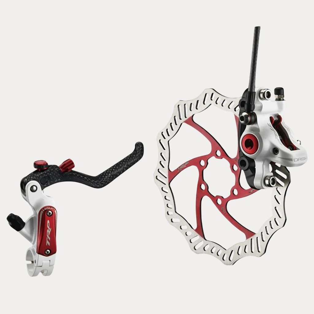 TRP BRAKES MTB DASH CARBON POST MOUNT 160 ROTOR (PAIR) WHITE