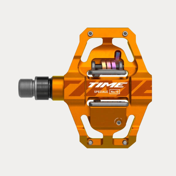 TIME MTB PEDALS SPECIALE 10 SMALL MANDARINE ALUMINIUM