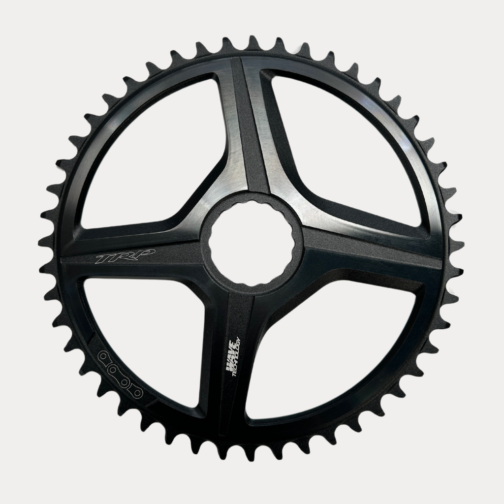 TRP VISTAR CHAINRING ROAD (CR-C8000), Duotone (Sandblasted Black / Gun Metal Grey)