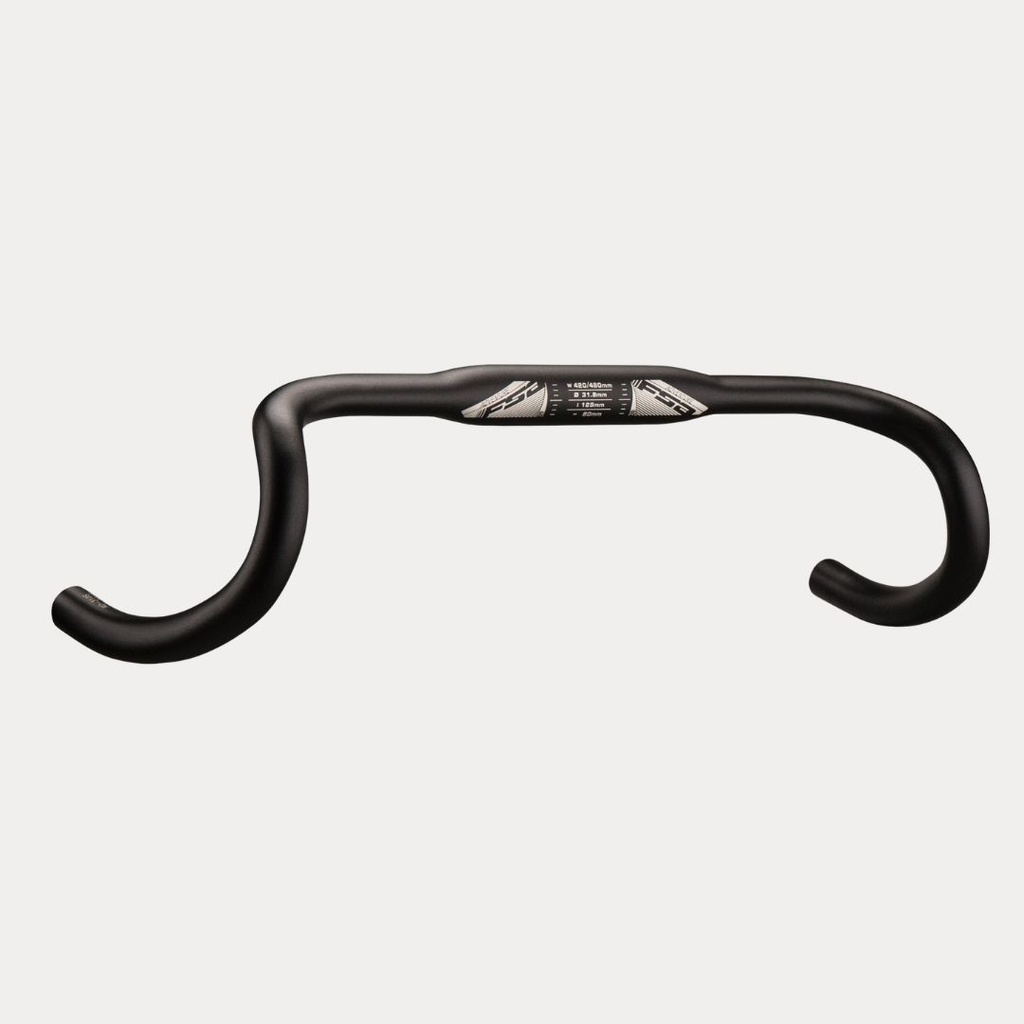 FSA HANDLEBAR ADVENTURE COMPACT AGX 31.8 BLACK (WHITE LOGO) V16