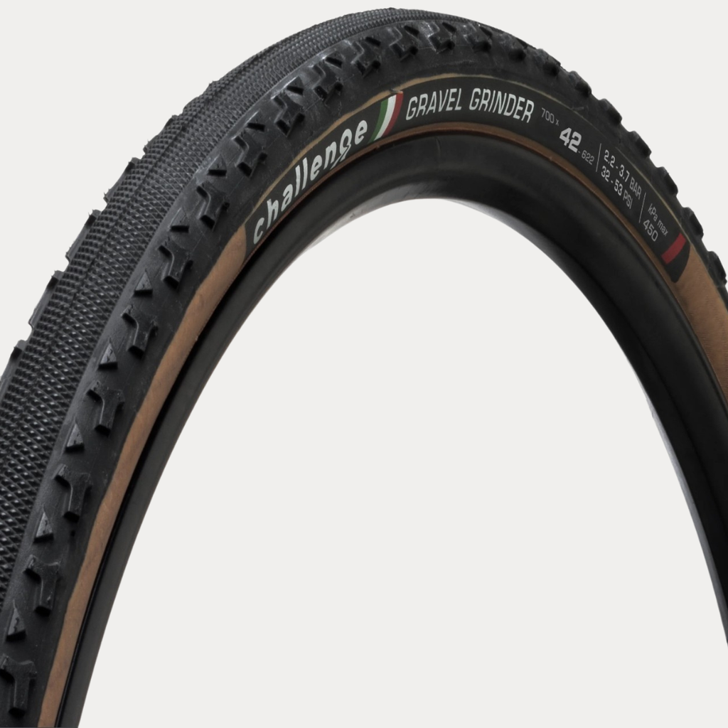 CHALLENGE PNEU EXTERIEUR GRAVEL GRINDER {RACE} (PNEUS REPLIABLES) NOIR/MARRON
