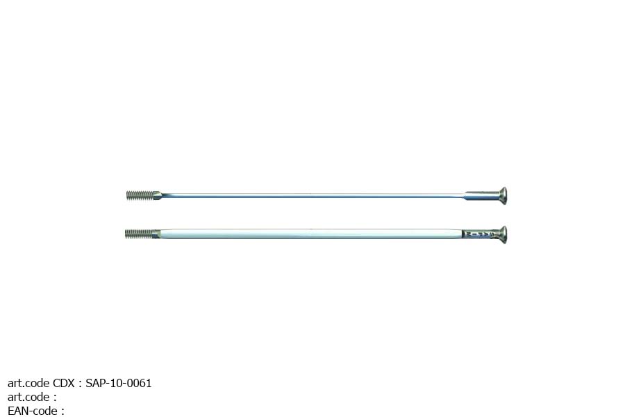 SAPIM SPAKEN (EXCL. NIPPELS) CX RAY INOX (20 STUKS) ZILVER {RECHTE KOP} 