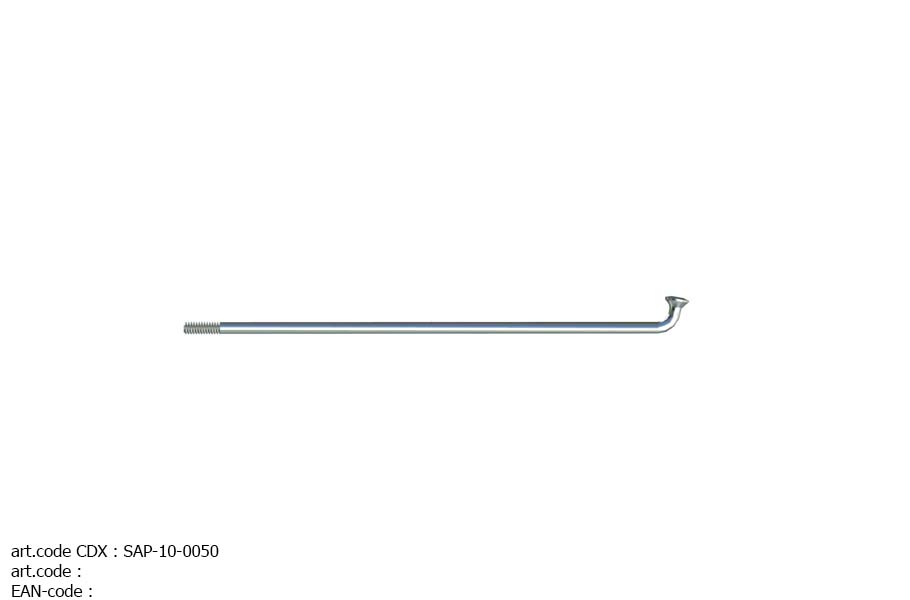 SAPIM DIV SPAKEN (EXCL. NIPPELS) LEADER [14G] INOX (100 STUKS) ZILVER - 210MM