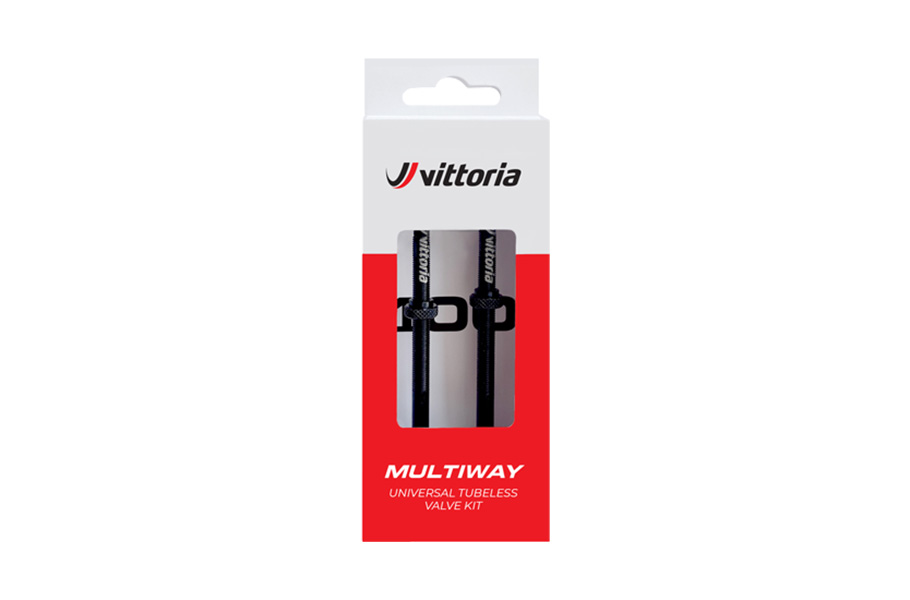 VITTORIA MULTIWAY TUBELESS VALVE ALLOY BLACK (SET 2 PCS)