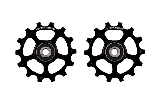 [103343] CERAMICSPEED Derailleurwieltjes SRAM Eagle, 12s NW (Zwart)