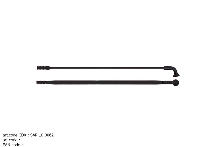 SAPIM SPOKES (EXCL. NIPPLES) CX RAY INOX (20 PIECES) BLACK