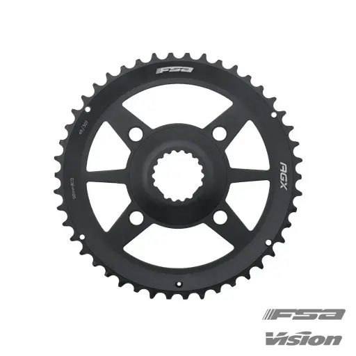 [370-0142003051] FSA CHAINRING (AGX+ GOSSAMER PRO 2X) DIRECT MOUNT PITCH 120 46T (WA740A) N11 (4-BOLT CONNECTION) BLACK B5