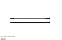 SAPIM SPAKEN CX RAY INOX (20 STUKS) ZWART {RECHTE KOP}