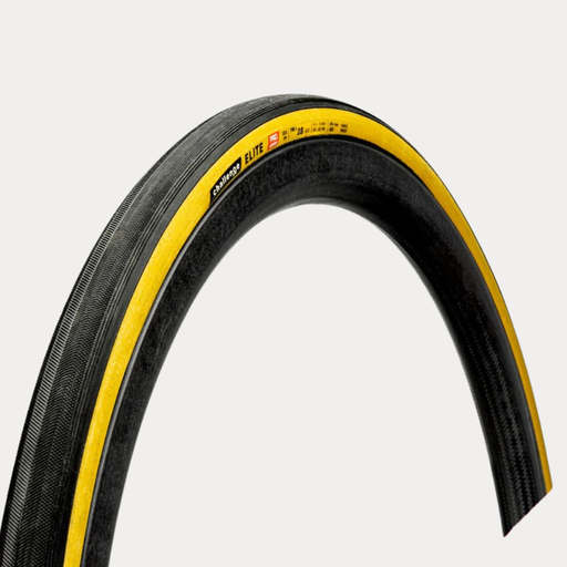 CHALLENGE PNEU EXTÉRIEUR ROUTE ELITE {PRO} {CL} (TUBE OUVERT) NOIR/BEIGE