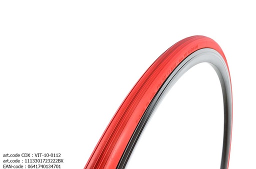 [1113301723222BX] VITTORIA BUITENBAND ZAFFIRO PRO HOME TRAINER (VOUWBAND) ROOD (23 mm)