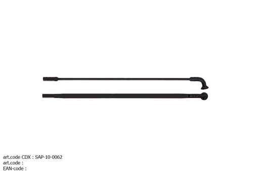 SAPIM SPAKEN (EXCL. NIPPELS) CX RAY INOX (20 STUKS) ZWART