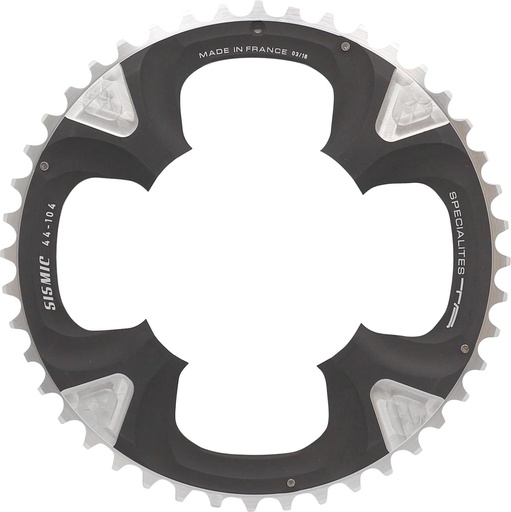 [PL41104379-44] SPECIALITES TA PLATEAU SISMIC (9V) PAS 104 EXTERIEUR NOIR (SHIMANO XTR 980)