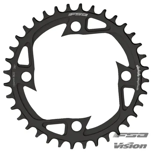 [380-0353014050] FSA CHAINRING (E-BIKE ALLOY MEGATOOTH) 1X STITCH 104 48T (WB451A) V-SHAPE