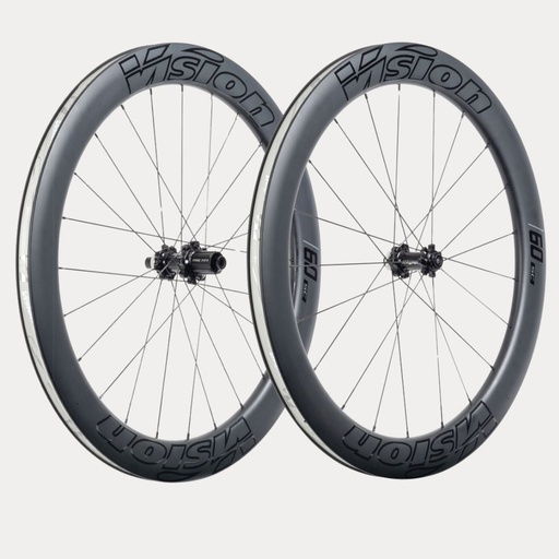 [710-0177111030] PAIRE DE ROUES VISION CARBONE SC 60 DISC CL SHIMANO 12 (TUBELESS READY CLINCHER) B4