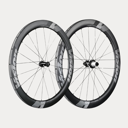 [710-0047231030] PAIRE DE ROUES VISION METRON 55 SL DISC CL SHIMANO 11 (TUBULAIRE) CARBONE/GRIS