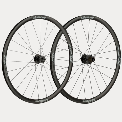 PAIRE DE ROUES VISION TEAM 30 AGX i23 DISC CL (PNEU TUBELESS READY) B1