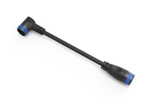 [24010411001000] MAHLE X20/X30/XS SYSTEM  -  CONNECTOR DE RA2 90° CABLE FOR EXTERNAL BATTERY RANGE EXTENDER eX1/E185 (110MM)