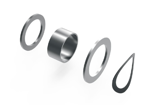 [41010410005000] SYSTÈME MAHLE X20/X30 - ACCESSOIRES CAPTEUR - JEU D'ADAPTATEURS SRAM GXP (4 PIÈCES)